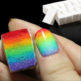 24 sztuk miękkie trójkąt Nail Art transferu gąbka gradientu farbowanie Stamper malarstwo obraz znaczek z pianki polski żel UV na