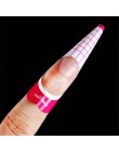 100 pcs formularz paznokci zestaw paznokci francuski akrylowe tipsy żelowe UV rozszerzenie Builder formularz przewodnik wzornik 