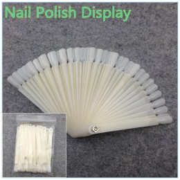 WUF 50 sztuk naturalne białe ozdoby do sztucznych paznokci porady kije polski wyświetlacz praktyka narzędzia narzędzia Nails nar