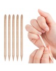 100 sztuk/paczek odpychacz do skórek do paznokci przyrząd do usuwania naskórka pomarańczowy kije do Manicure narzędzia do paznok