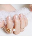 2019 moda piękne cukierki kolor do paznokci wykończone paznokcie sztuczne krótki akapit 24 sztuk 65 części opcjonalne