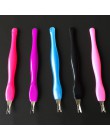 5 pc ze stali nierdzewnej odpychacz do skórek Nail Art narzędzie do Manicure do wykończenia martwy naskórek widelec Pusher tryme