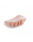 Dropship 2 sztuk/para silikonowe wygodne Toe szelki 5-otwory palucha koślawego prostownica ortodontyczne stóp Toe szelki do piel