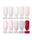 Urodzony dość 10 ml brokatowy proszek do maczania paznokci nail Art gradientowy francuskich upustów do paznokci moc bez lampy UV