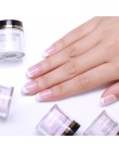 Urodzony dość 10 ml brokatowy proszek do maczania paznokci nail Art gradientowy francuskich upustów do paznokci moc bez lampy UV