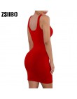 Letnie niskie szyi sukienka kobiet dorywczo podstawowe bez rękawów Tank Top Bodycon Mini klub sukienka sukienki na co dzień eleg