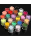 24 kolor Jumbo w porządku błyszczący brokat zestaw do zdobienia paznokci akrylowe UV proszek pył końcówki 3D DIY paznokcie sztuk