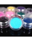 12 kolor Metal brokat do paznokci narzędzie artystyczne zestaw UV proszek pył klejnot narzędzia do malowania paznokci proszki ak